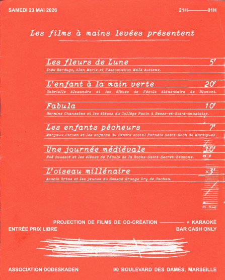 Organisation d'une projection collective de films d'ateliers